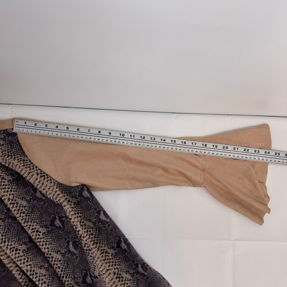 NWT Saint Gil Paris Womens Open Front Duster Coat Women’s XL Tan Side Slits - Picture 8 of 11